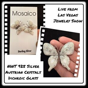 NWT Mosaico Austrian Crystal pendant necklace & earrings 💕💕 new line! 💕💕